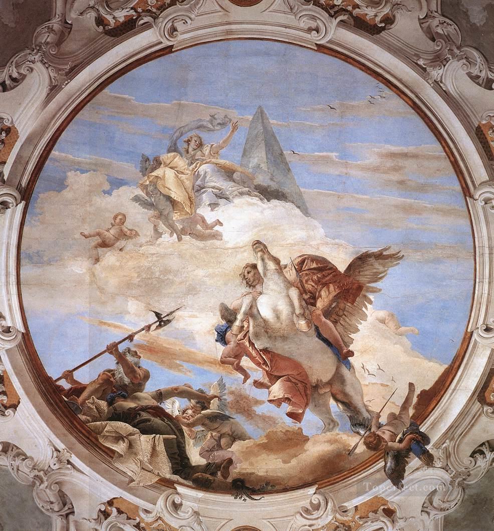 Palazzo Labia Bellerophon on Pegasus Giovanni Battista Tiepolo Oil Paintings